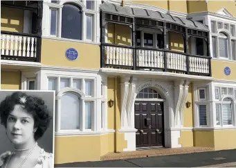  ??  ?? sea pictures: contralto Clara Butt (left) had a balcony with a Channel view