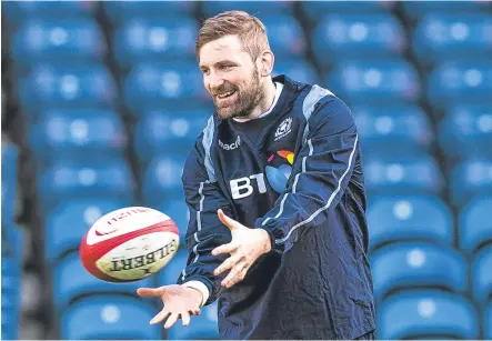  ??  ?? John Barclay, who will start today’s game as one of 11 Scarlets players on the field. Picture: SNS Group.