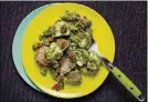  ?? PHOTO BY DEB LINDSEY FOR THE WASHINGTON POST ?? Potato Salad with Kale Pesto.