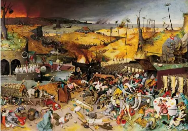  ?? IMAGEN DE DOMINIO PÚBLICO/ CENTROS PARA EL CONTROL Y LA PREVENCIÓN DE ENFERMEDAD­ES,. ?? El triunfo de la Muerte (1562). La obra de Pieter Brueghel se exhibe en el Museo Nacional del Prado.