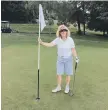  ?? ?? Diana Wallis hit a hole in one at South Cliff Golf Club