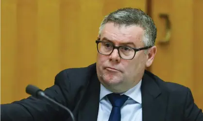  ?? Photograph: Lukas Coch/AAP ?? Labor senator Murray Watt has claimed four part-time administra­tive appeals tribunal members appointed by the Coalition were being overpaid.