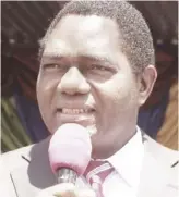  ??  ?? Mr. Hichilema