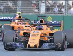  ??  ?? PASO ADELANTE. McLaren mejora con respecto a 2017.