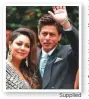  ?? Supplied ?? Shah Rukh Khan with wife Gauri.