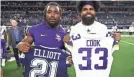  ?? DALVIN COOK AND EZEKIEL ELLIOTT JERSEY SWAP BY MATTHEW EMMONS/USA TODAY ??