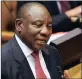  ??  ?? Ramaphosa defends radical economic transforma­tion.