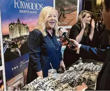  ?? ?? Foxwoods Senior Sales Manager Donna Wing at the ConnCon tourism convention in Hartford on Wednesday.