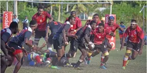  ?? Shratika Naidu ?? North Bulls on attack against Macuata at All Saints Secondary School ground in Labasa on June 8, 2019. Photo: