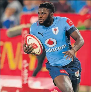  ?? Picture: GALLO IMAGES ?? LEADING TRY-SCORER: Blue Bulls’ Jamba Ulengo in action during their Currie Cup match against Western Province at Loftus Versfeld in Pretoria at the weekend
