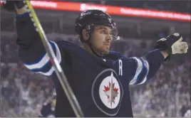  ?? The Canadian Press ?? Winnipeg Jets forward Mark Scheifele took part in his first full-contact practice Monday but isn’t expected to return until the weekend.