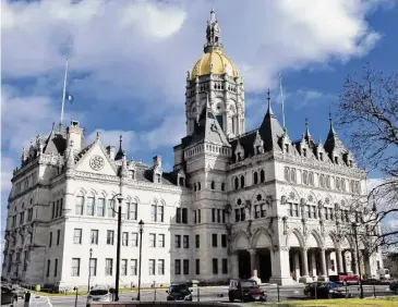  ?? Ned Gerard/Hearst Connecticu­t Media ?? The SEIU District 1199NE union held a protest at the Connecticu­t State Capitol in Hartford where over a dozen people were arrested.