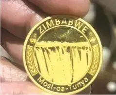  ?? ?? The ZiG is at par with the value of the physical Mosi-a-Tunya gold coin