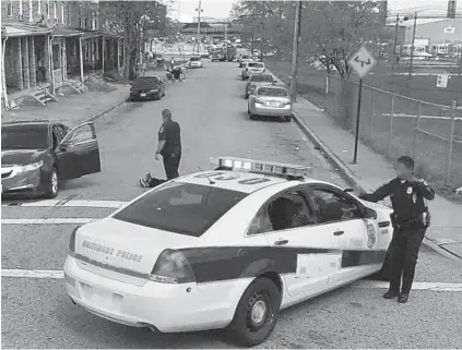  ??  ?? Microsoft, which owns search engine Bing, said it would take down this and other images from Bing Streetside that show the aftermath of an April 2015 fatal shooting at Pennington Avenue and Hazel Street. The victim, Ricky Chambers Jr., was pronounced...