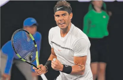  ?? | GETTY IMAGES ?? Rafael Nadal needed almost five hours to defeat Grigor Dimitrov in the semifinals. He will play Roger Federer in the final.