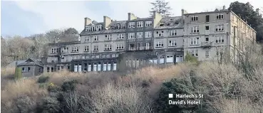  ??  ?? ■ Harlech’s St David’s Hotel