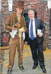  ??  ?? STEP BACK IN TIME: Lochaber MP Ian Blackford, right, experience­d
life in Victorian Britain