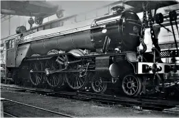  ??  ?? Right: Gresley’s first Pacific, No. 1470 nears completion at Doncaster in 1922. Its advanced design clearly impressed the directors of the newly-forming LNER and may have persuaded them that Gresley was the man to be their first CME.