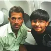  ?? Courtesy: Bhatia ?? Rahul Bhatia with Wahab Riaz as a 12 year old boy.