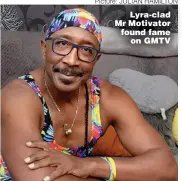  ?? Picture: JULIAN HAMILTON ?? Lyra-clad Mr Motivator found fame on GMTV