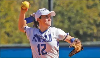  ?? STAFF PHOTO BY DOUG STRICKLAND ?? Ringgold senior third baseman Kaylee Womack will be a key component of coach Daniel Hackett’s first season with the Lady Tigers.