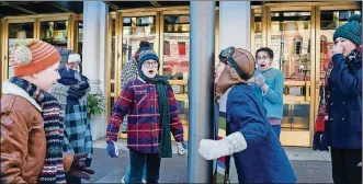  ?? CONTRIBUTE­D PHOTOS BY RON VALLE ?? Who can forget this iconic scene from “A Christmas Story”? The live comedy will be on stage at the Victoria Theatre.