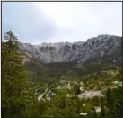  ?? LILY O’NEILL — THE DENVER POST ?? A view of Ouray from Box Cañon Falls Park.