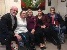  ?? PEG DEGRASSA - MEDIANEWS GROUP ?? Grands Stepping Up Board members, left to right, Al Murphy, Lorna Laffey, Kathy Baggio, Gwen McCullough and Maria Kollar share a wealth of knowledge and past experience with the group.