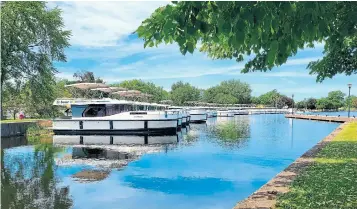  ?? PHOTOS COURTESY OF LE BOAT ?? Le Boat’s fleet of self-drive cruisers launched in Canada on the Rideau Canal in 2018.