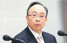  ??  ?? Masayoshi Amamiya, a nominee for Bank of Japan deputy governor, attends a confirmati­on hearing in the lower house of parliament in Tokyo. — Reuters photo