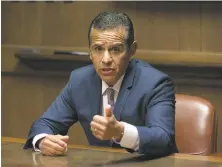  ?? Liz Hafalia / The Chronicle ?? Antonio Villaraigo­sa got $9.5 million in support via an independen­t expenditur­e campaign by charter school backers.