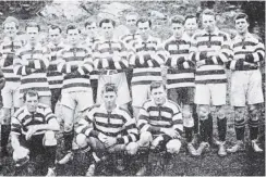  ?? ?? The Tuapeka rugby team. — OTAGO WITNESS, 22.8.1922. COPIES OF PICTURE AVAILABLE FROM ODT FRONT OFFICE, LOWER STUART ST, OR WWW.OTAGOIMAGE­S.CO.NZ