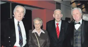 ??  ?? Lord Laird in his ermine (left) and with Eileen and Ian Paisley and Ian Kennedy
