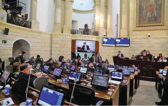  ?? FOTO CORTESÍA SENADO ?? Finalmente, las plenarias de la Cámara y el Senado aprobaron los $500 mil millones para la educación pública.