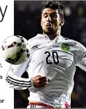  ??  ?? PEDIGREE: Herrera has three goals in nine caps for Mexico