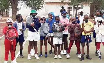  ??  ?? GROOMING TALENT... The Botswana Tennis Associatio­n is busy grooming both players and coaches