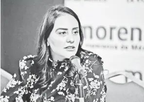  ?? CORTESÍA MORENA ?? Mariana Fernández, regidora electa de Guadalajar­a.