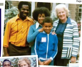  ??  ?? Love conquers all: Doreen and Andrew on their wedding day in 1961; with children Penny and Chris at Chris’s christenin­g in 1966 (left) and (above) with their growing children in the Seventies