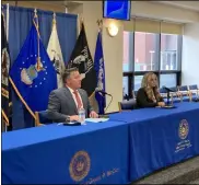  ?? PROVIDED PHOTO ?? Albany County Executive Daniel McCoy confirmed 185 new COVID-19cases and 96total hospitaliz­ations during his Friday press brief.