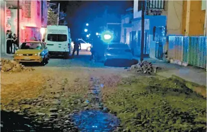  ?? ESPECIAL ?? El lugar donde fue encontrado el coche con los dos cuerpos.