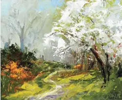  ??  ?? 4
Dogwood and Spring Mist,
oil on canvas, 30 x 36"
4