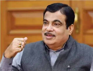  ??  ?? Union Minister for Shipping, Road Transport &amp; Highways, Water Resources, River Developmen­t and Ganga Rejuvenati­on Shri Nitin Gadkari