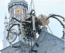  ?? JEAN LEVAC ?? Some felt the use of Notre-Dame Cathedral Basilica in last week’s La Machine show was “disrespect­ful” to the church, the archdioces­e says.