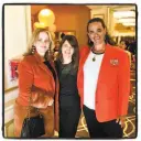  ??  ?? Giants Fund-ers
Kathleen Dowling McDonough (left), Sue Petersen and Junior Giants honoree Kendee Vance.