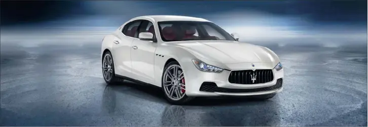  ??  ?? MEAN MACHINE: Maserati’s Ghibli range includes a diesel engine from VM Motori.