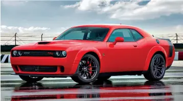  ?? Photo courtesy of Dodge ?? ■ The 2020 Dodge Charger R/T Scat Pack Widebody is shown.