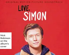  ??  ?? Nick Robinson on the album’s cover