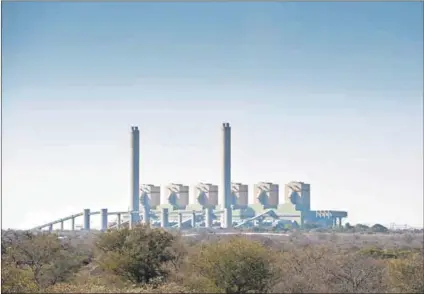  ?? Photos: Madelene Cronjé and@chrisyella­nd/twitter ?? ‘Extravagan­t claims’:
The brand-new Medupi power plant (above) was commission­ed in 2007 and no sooner finally completed this month than a unit exploded (left) after an apparent deviation from operating procedure.