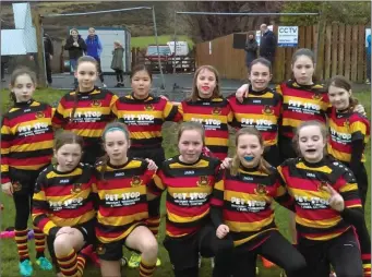  ??  ?? Sligo RFC’s U13s girls team.