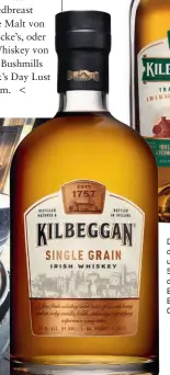  ??  ?? Die 262-jährige Geschichte der Kilbeggan Distillery umfasst auch eine 50-jährige Schliessun­g der Brennerei ab 1957.
Erst seit 2007 wird in zwei Brennblase­n wieder vor Ort Whiskey produziert.